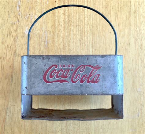 coke metal box 6x3inches|Vintage Coke Carriers .